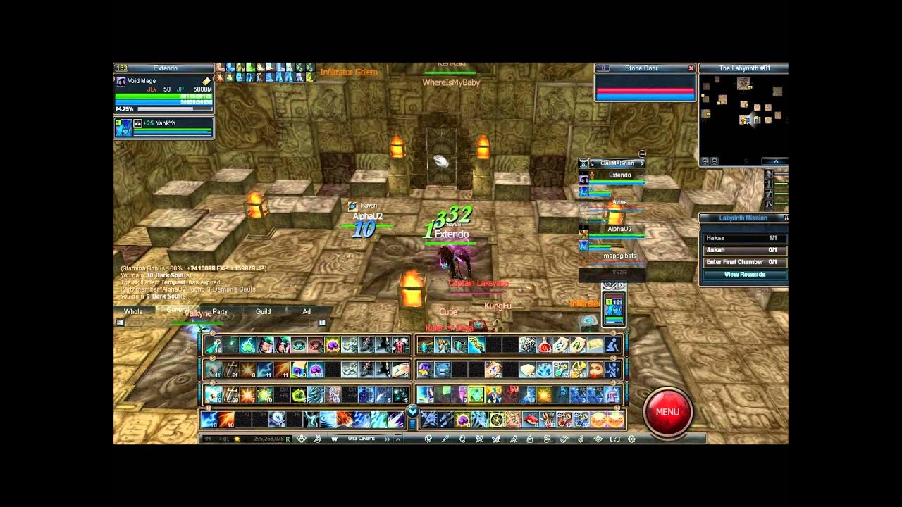 Rappelz - Epic 7 Part 4 Cube Dungeon Trio