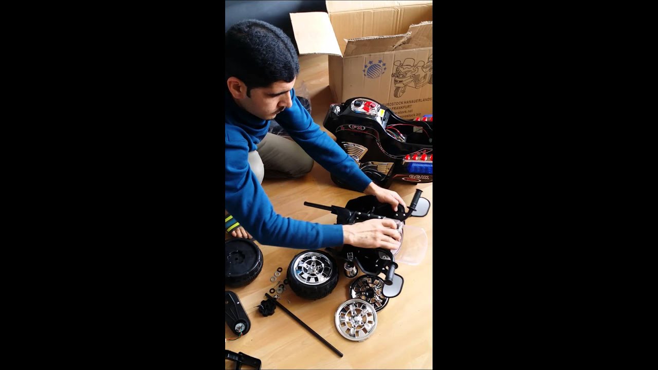 Kindermotorrad Aufbau in 12 Minuten