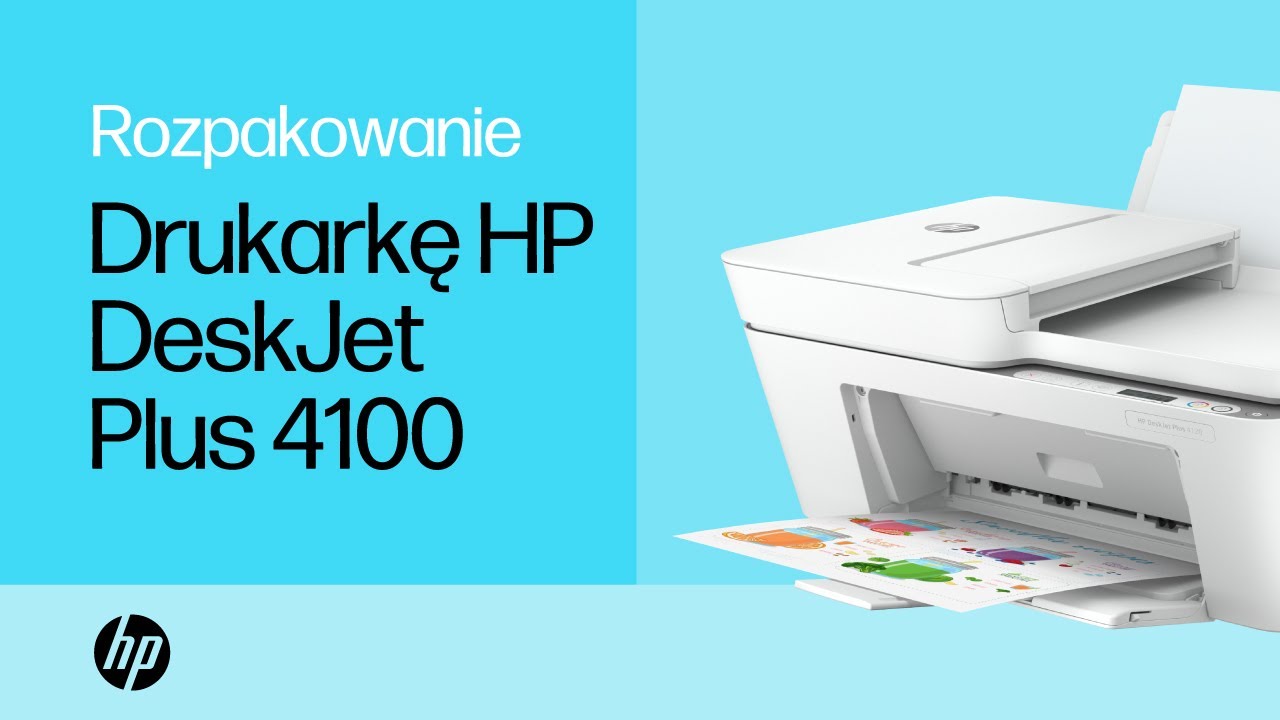 Jak rozpakować i skonfigurować drukarkę HP DeskJet Plus 4100 | Drukarki HP | HP Support
