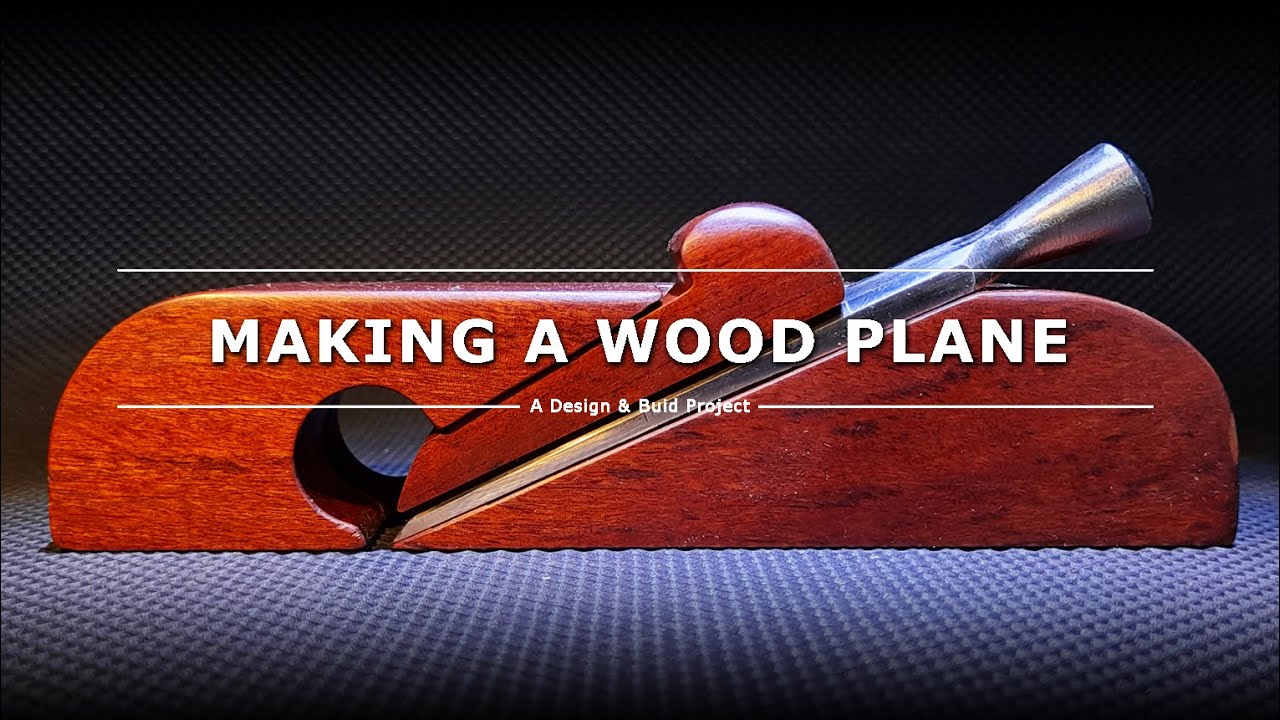 Making a WOOD PLANE | Rosewood open-sided hand plane build