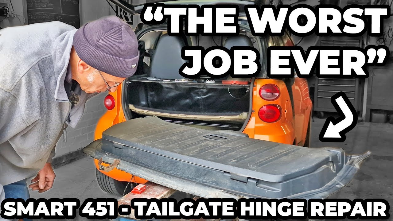 Smart ForTwo Tailgate Hinges Replaced - THE Worst Job So Far