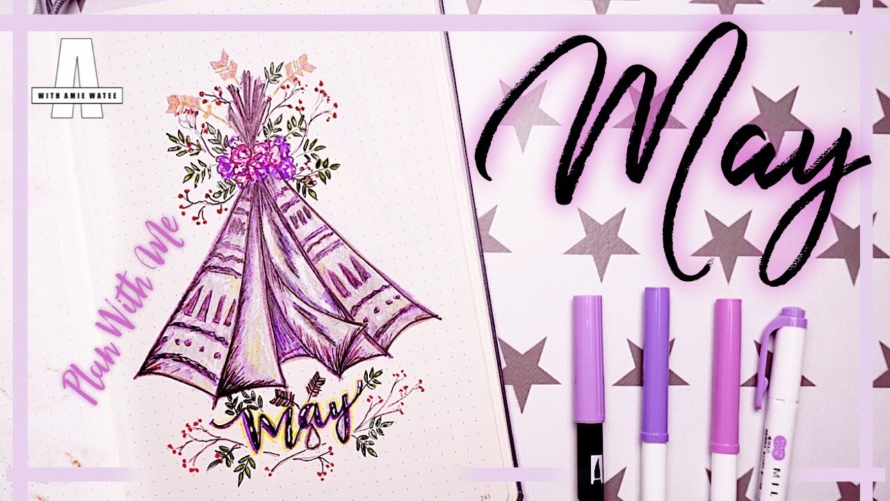 PLAN WITH ME || MAY 2018  Bullet Journal Setup