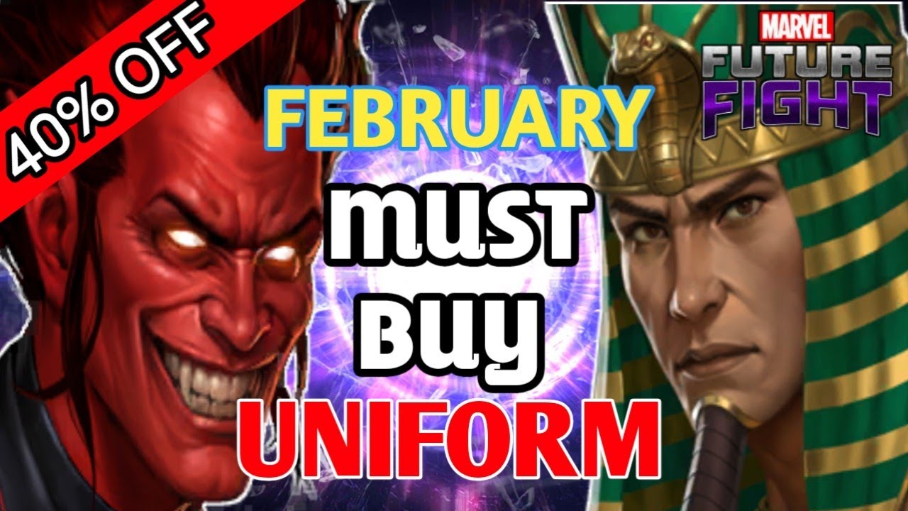 BEST UNIFORM FEBRUARY 2026 SALES 40% DISCOUNT IN MARVEL FUTURE FIGHT 