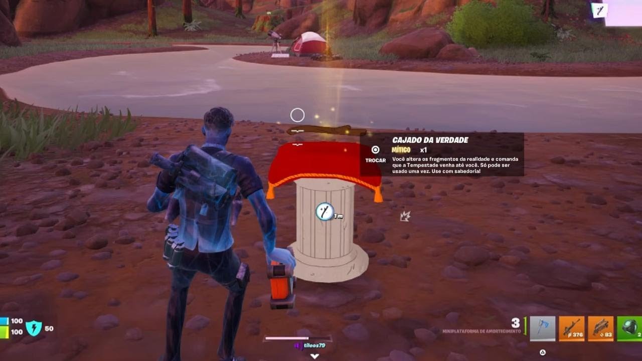 Usando o Cajado na Caverna