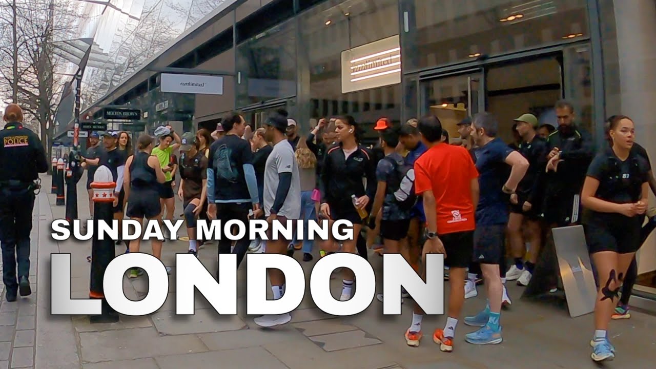 London, UK 🇬🇧 • Walking Tour • Sunday Morning •