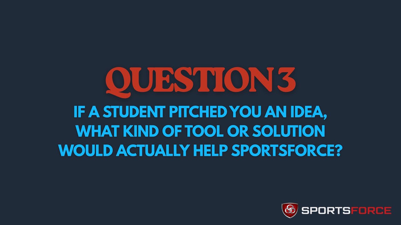 SportsForce Interview - Question 3