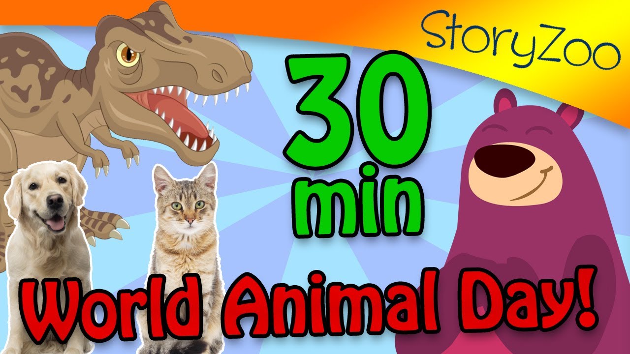 World Animal Day Compilation! 🐶🦁 - StoryZoo International | Cartoons for Kids 😀🎉