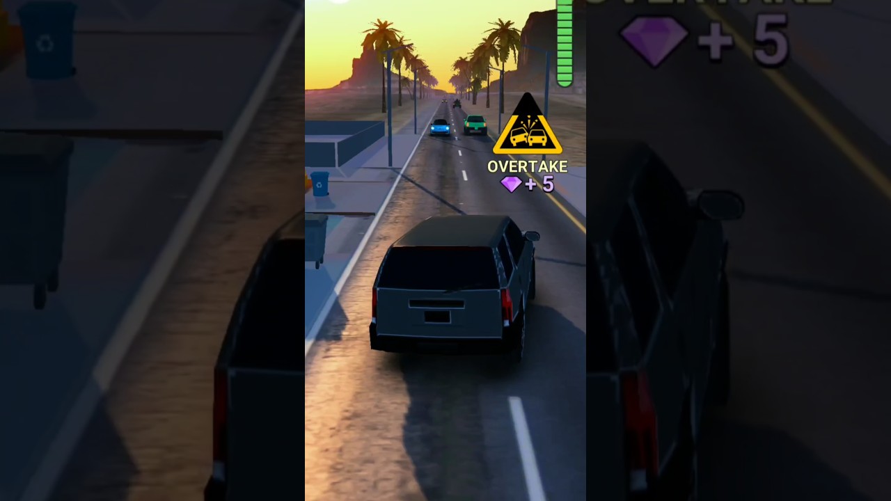 OVERTAKE CAR'S IN RUSH HOUR 3D GAME #shorts #video