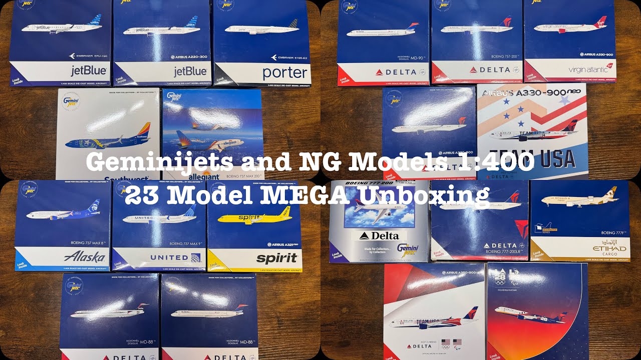 23 MODELS!!! 1:400 Scale Geminijets / NG Models MASSIVE Unboxing and Review