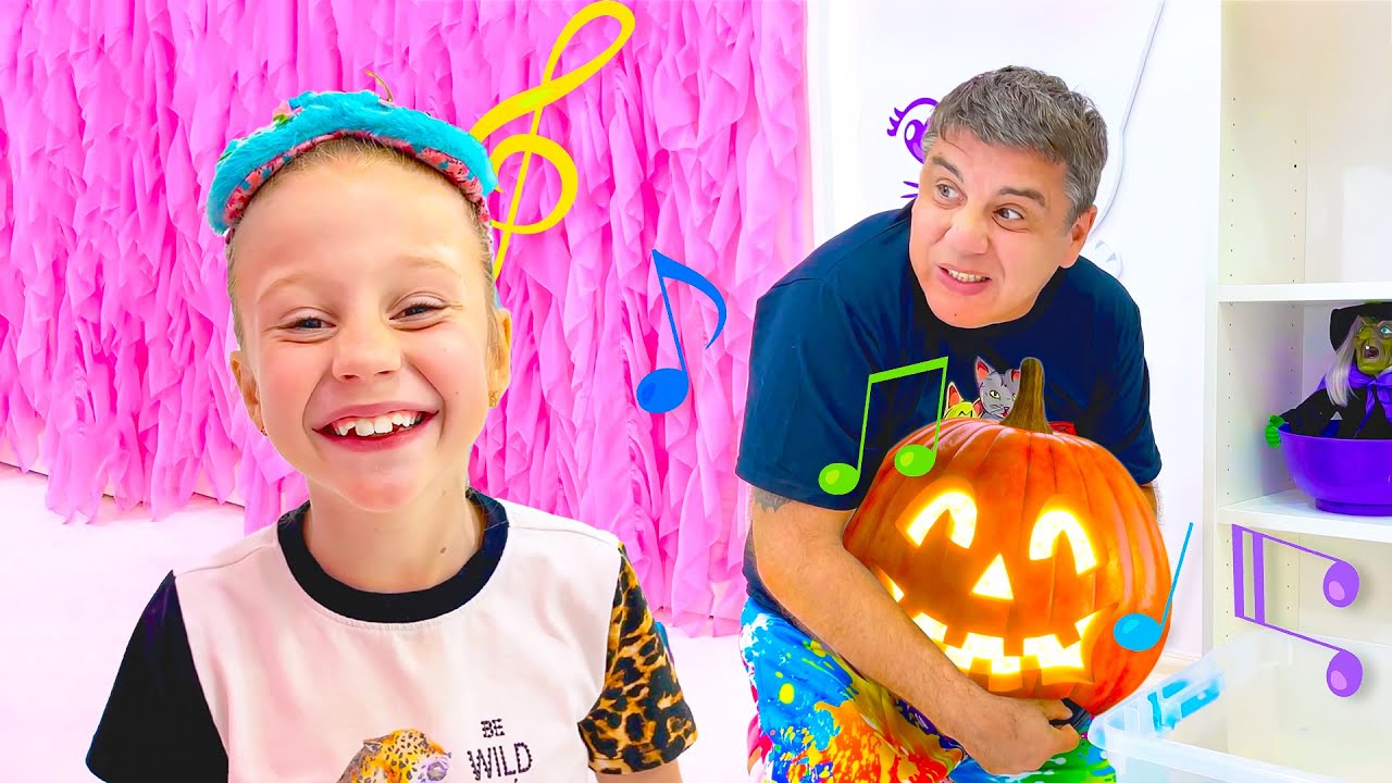 Nastya und Papa Halloween-Spielzeug und Geschichten für Kinder
