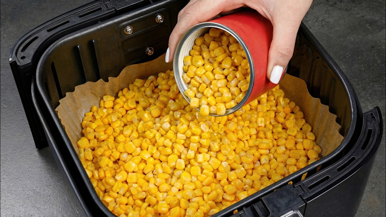 I Put Canned Corn in the Air Fryer – You Need to Try This!