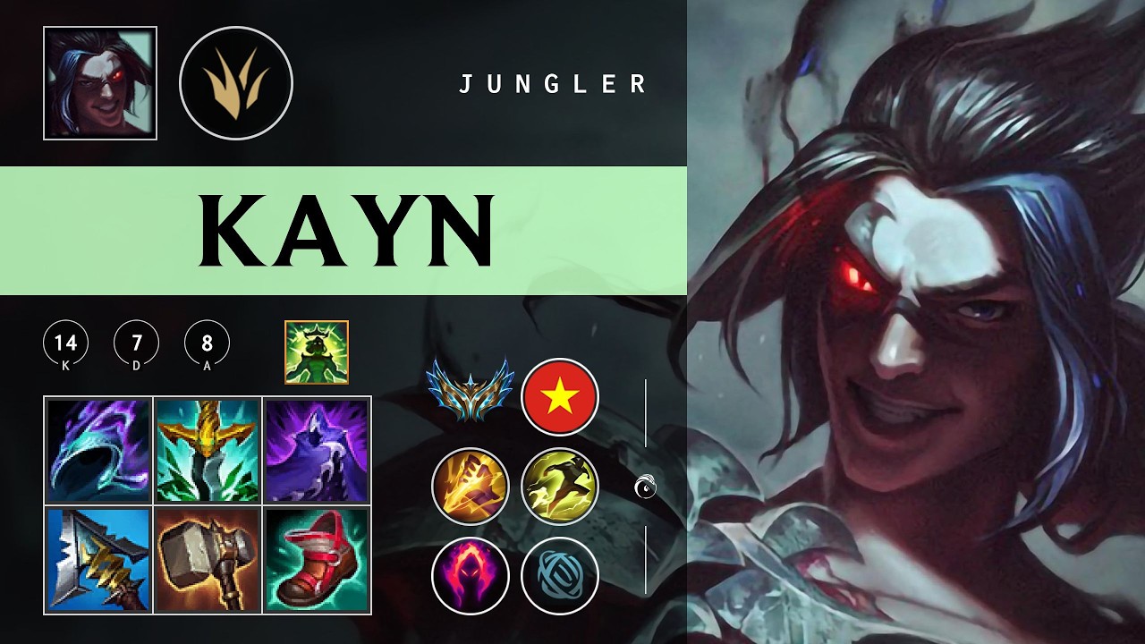 Kayn Jungle vs Elise - VN Challenger Patch 26.05
