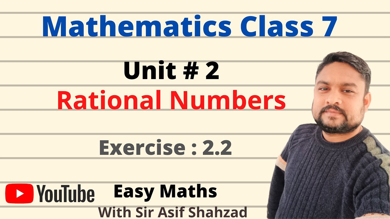 Class 7 Math| Chapter 2| Exercise 2.2 |All Question| Rational Numbers| Sindh TextBook Board Jamshoro
