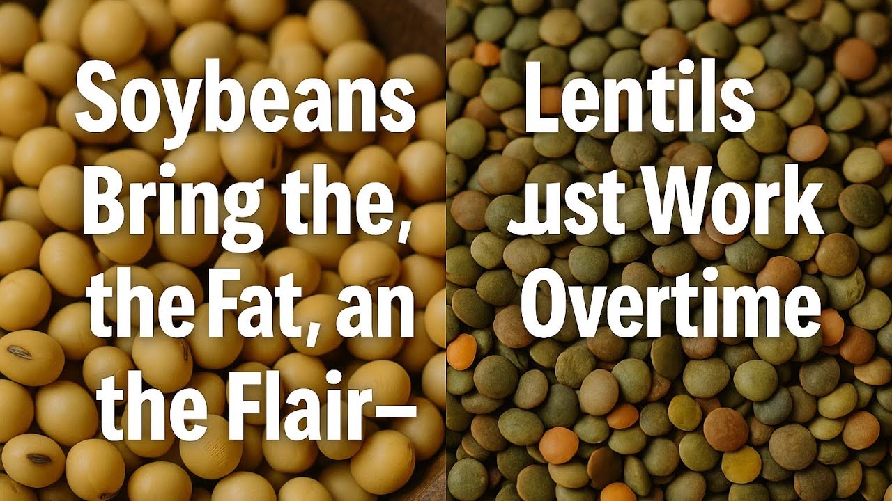 Soybeans Bring the K, the Fat, and the Flair&mdash;Lentils Just Work Overtime