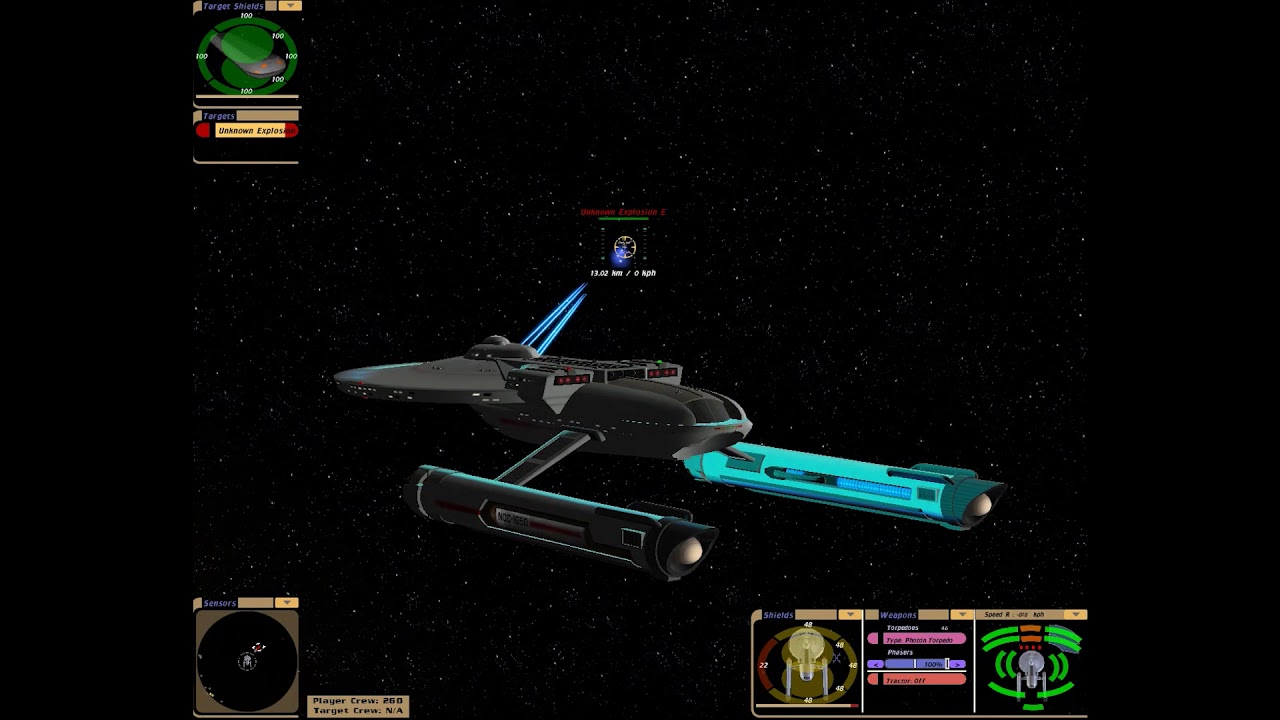 Star Trek: Bridge Commander - USS Ares vs Klingon D7