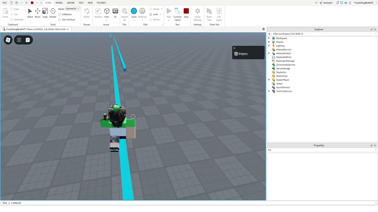 Rail Grind System Test in Roblox Studio