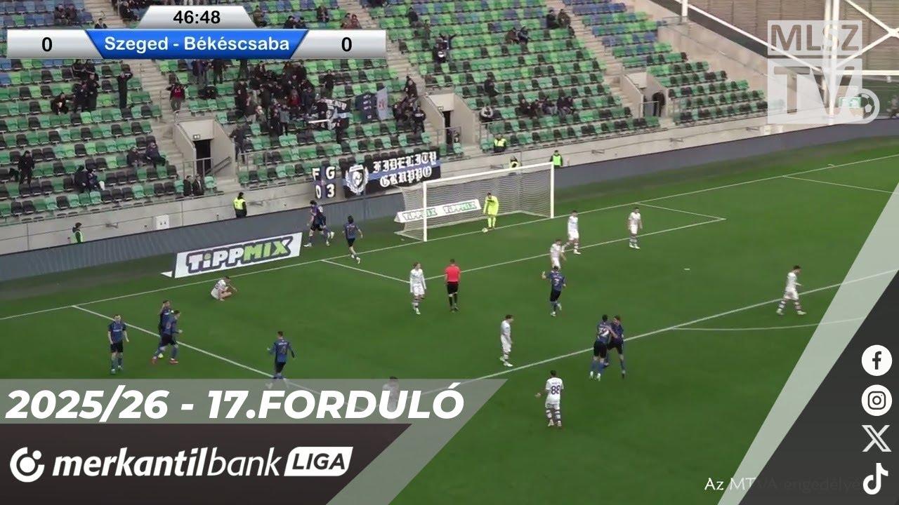 Szeged-Csanád Grosics A. - Békéscsaba 1912 előre | 1-1 (0-0) | Merkantil Bank Liga NB II. |17. ford