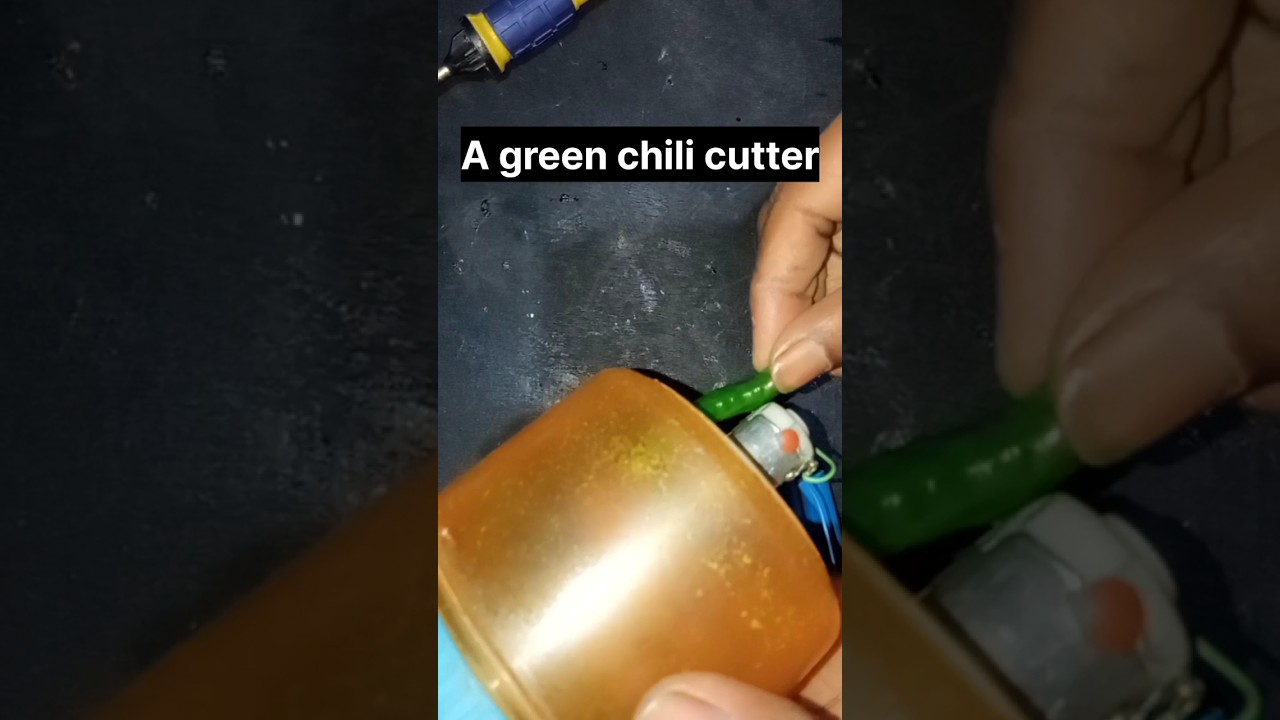 Easy motor life hacks.how to you make a green chilli cutter#shots#youtubeshorts#electronic#education