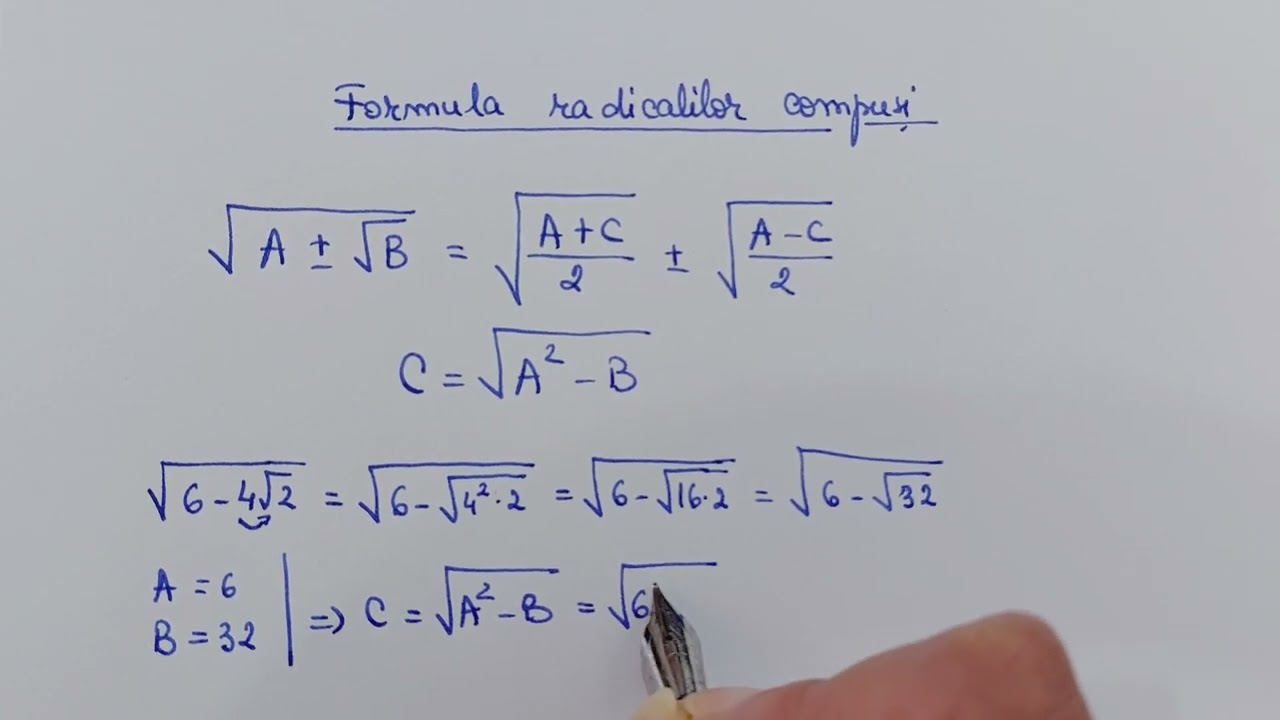 Formula radicalilor compuși - formula și exemple