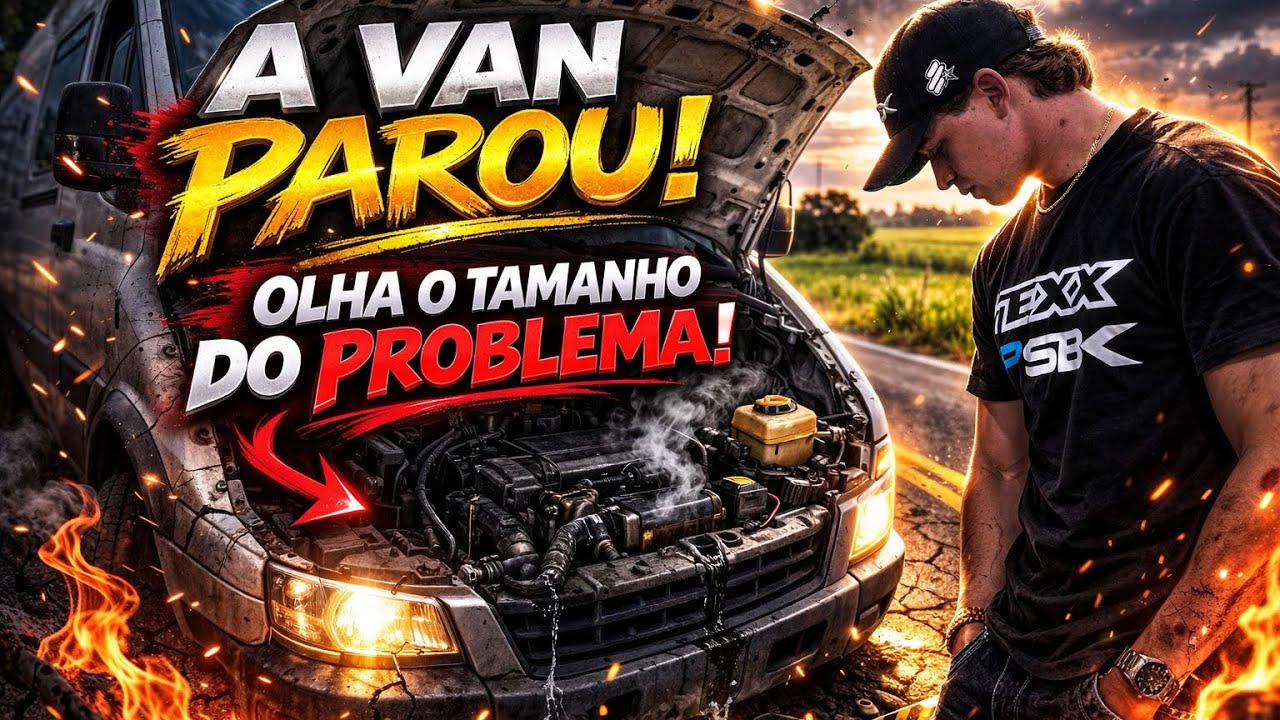 Perrengue na estrada: carregando 5 motos e a van abriu o bico! 🚨