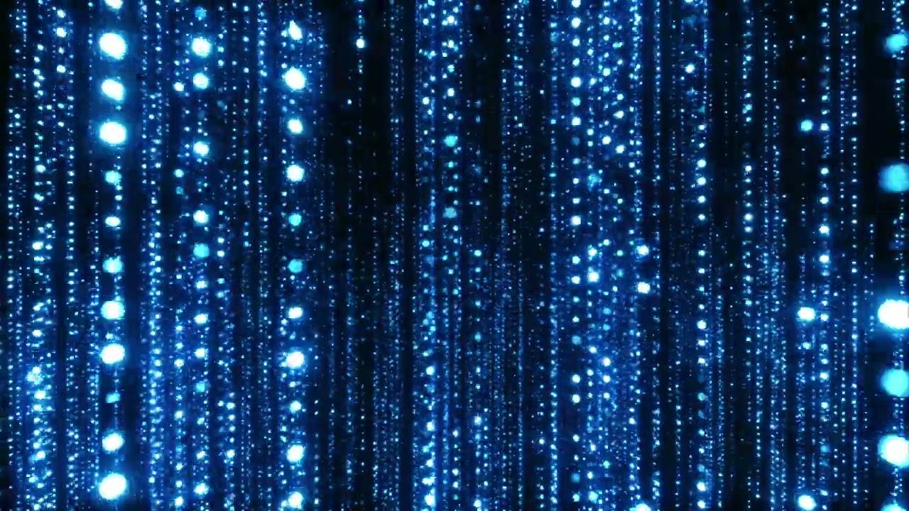 Abstract background of blue led lights motion video loop for visual art