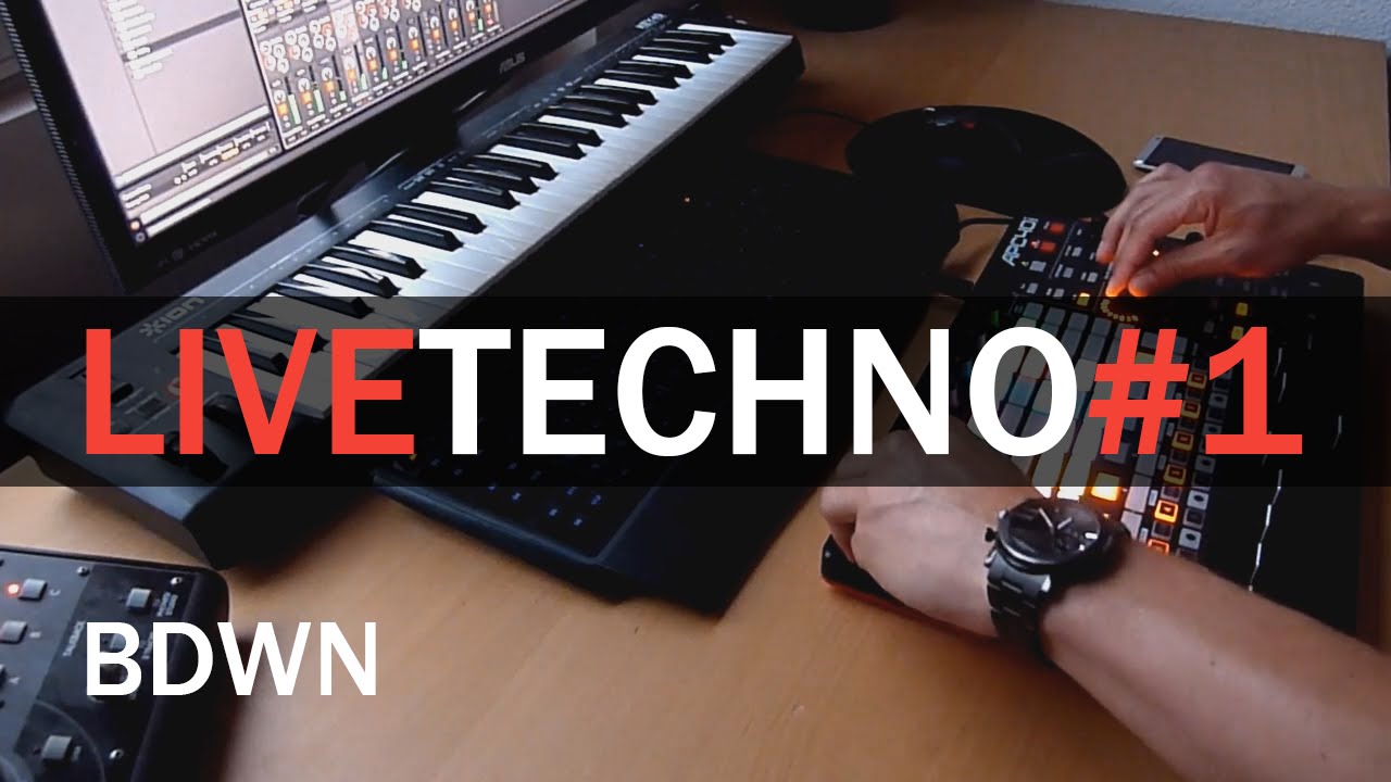 Live Techno #1 @ Akai APC40 mk2, Ableton Live - BDWN