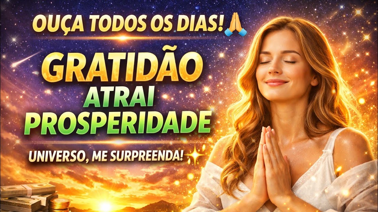 OUÇA TODOS OS DIAS e Veja Milagres Acontecerem 🙏 Gratidão Atrai Prosperidade |Universo Me Surpreenda