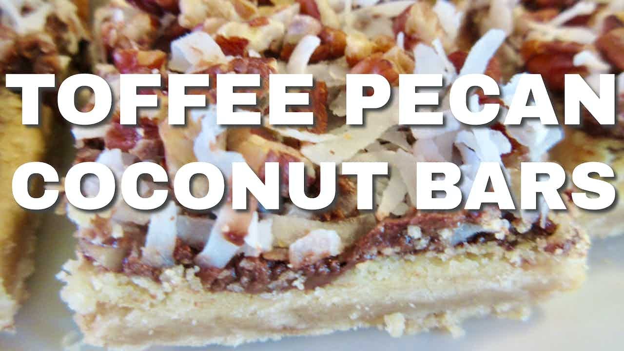 TOFFEE PECAN COCONUT BARS | Easy DIY Recipe