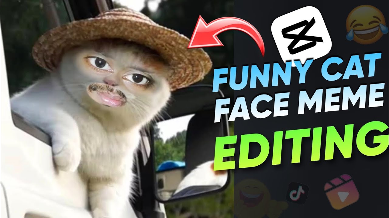 Facebook Trending Cat Face Meme Editing in Capcut | Animal Face Facebook Meme Editing Tutorial