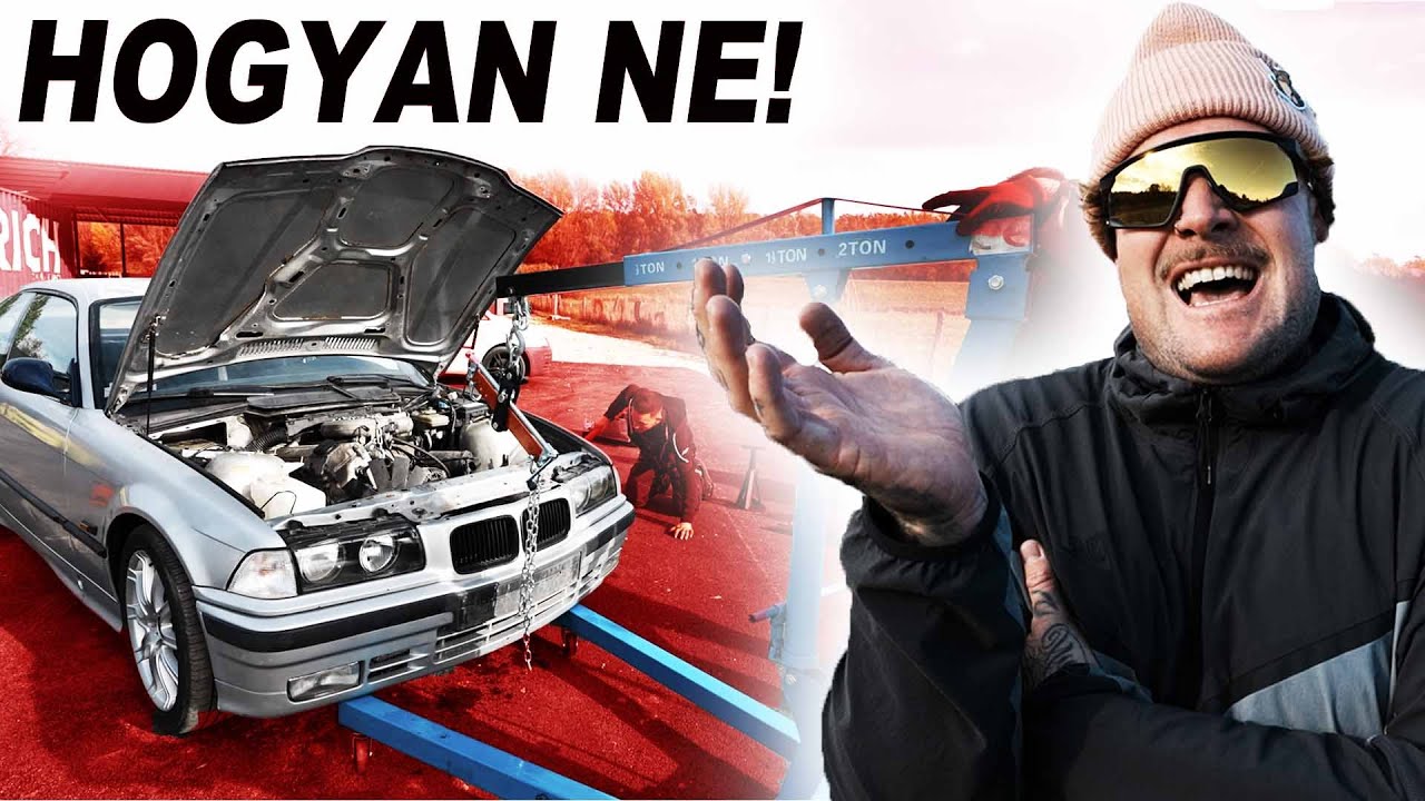 HOGYAN VEGYÉL KI EGY BMW MOTORT OTTHON!😯🔥