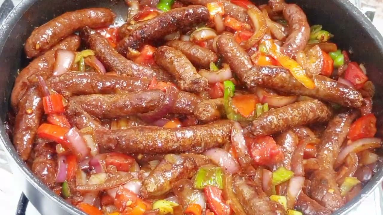 احلي صينية سجق ولا أروع مع مطبخ نشوي عفيفي ـ أكلة بيتي 