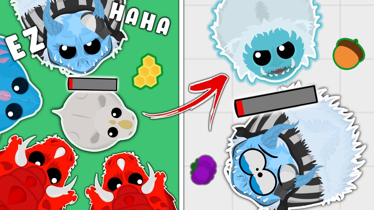 WHITE RHINO TAKES REVENGE ON TOXIC TEAMERS in MOPE.IO Ft NoobHerself