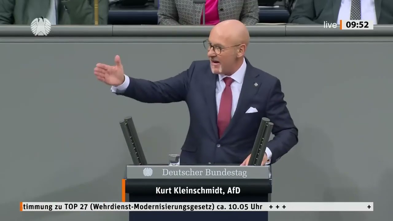 „DIESEN Wehrdienst lehnen wir ab! 💥 AfD-Politiker Kurt Kleinschmidt rechnet ab“