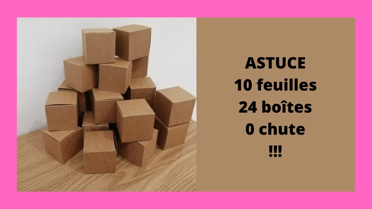 Tuto boîtes calendrier de l'avent 0 chute