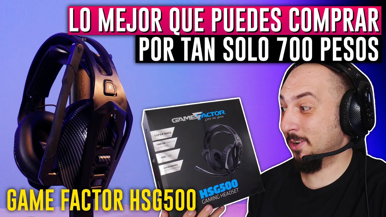 LOS MEJORES Audifonos Gamer BARATOS 🔥 Por menos de 700 PESOS 🔥 Gaming Headset GAME FACTOR HSG500
