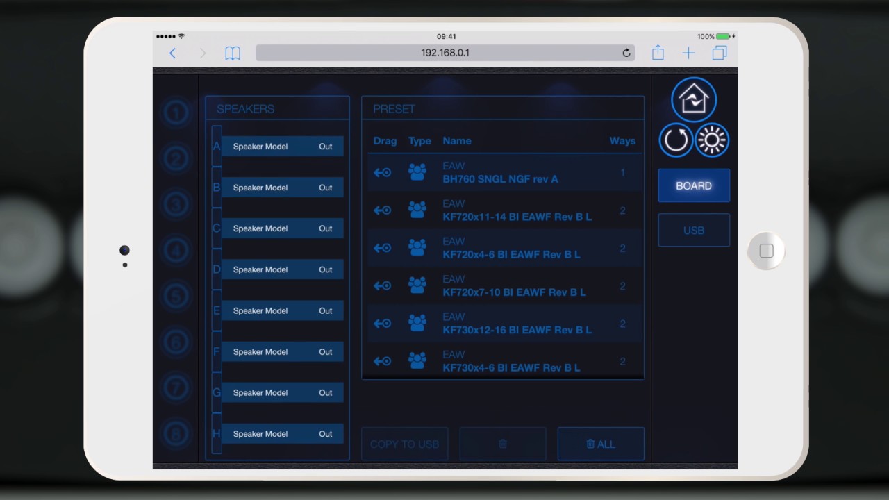 X Series Front Panel Connectivity Overview Web App
