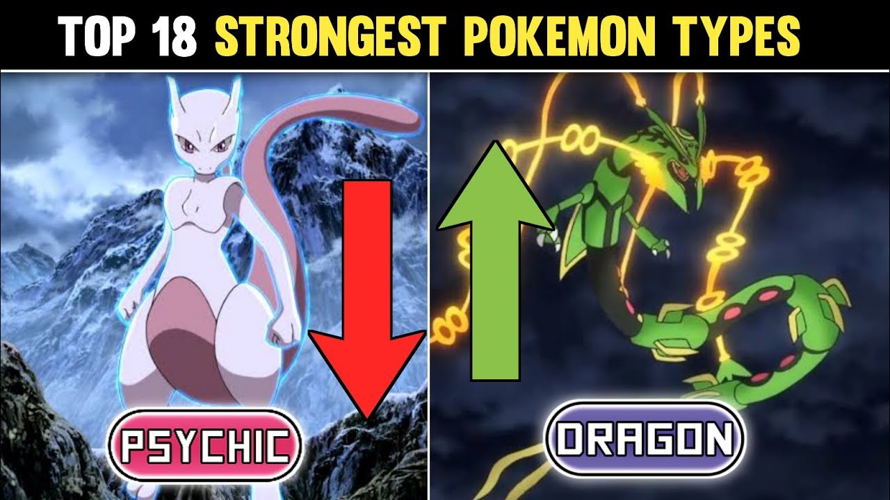 Top 18 Strongest Pokemon Types|Ranking all Pokemon Types|All Pokemon Type Weakness|