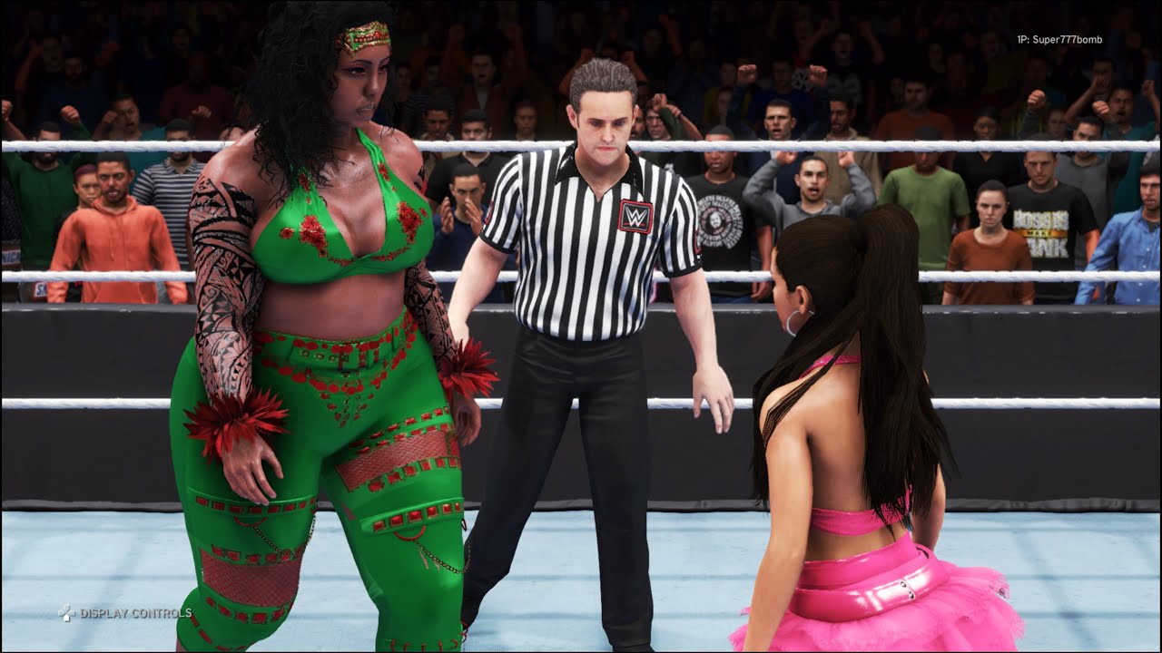 FULL MATCH - Ariana Grande vs. Samoan Nightmare - WWE 2K20 - Royal Girl Fights 💖💚