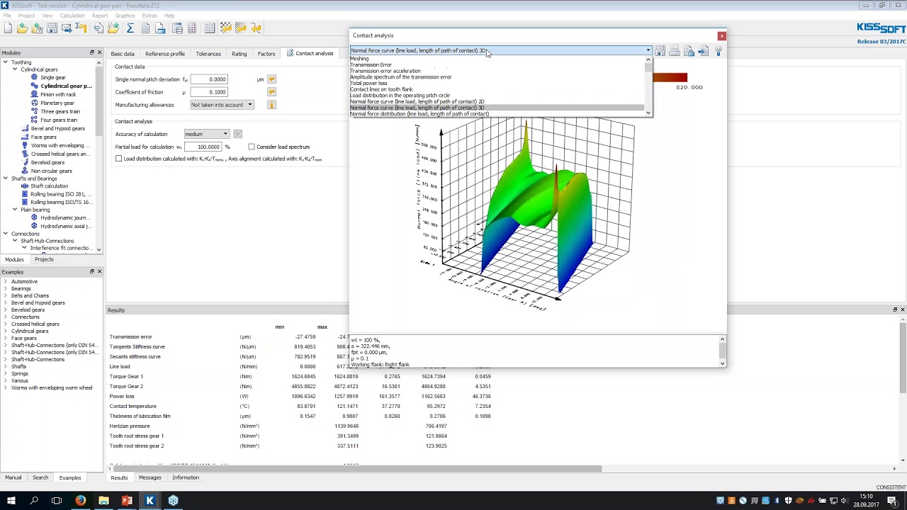 KISSsoft E-Learning, Contact pattern analysis