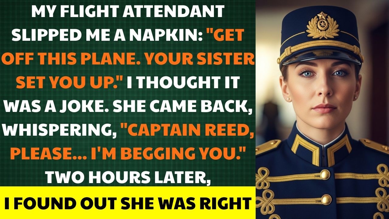 A Flight Attendant Whispered ‘You Need To Get Off This Plane Right Now—Your Sister Set You Up’…