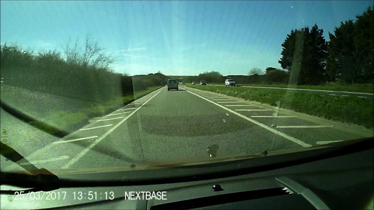 Near Death Overtake. Dangerous Drivers uk. A30 Cornwall