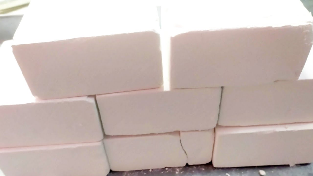 Fresh Gym Chalk Blocks with Glass Texture،satisfying #asmr #relax