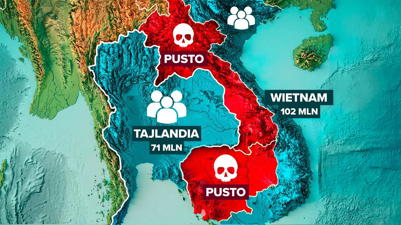 Dlaczego te 2 Kraje Między Tajlandią i Wietnamem są Praktycznie PUSTE?