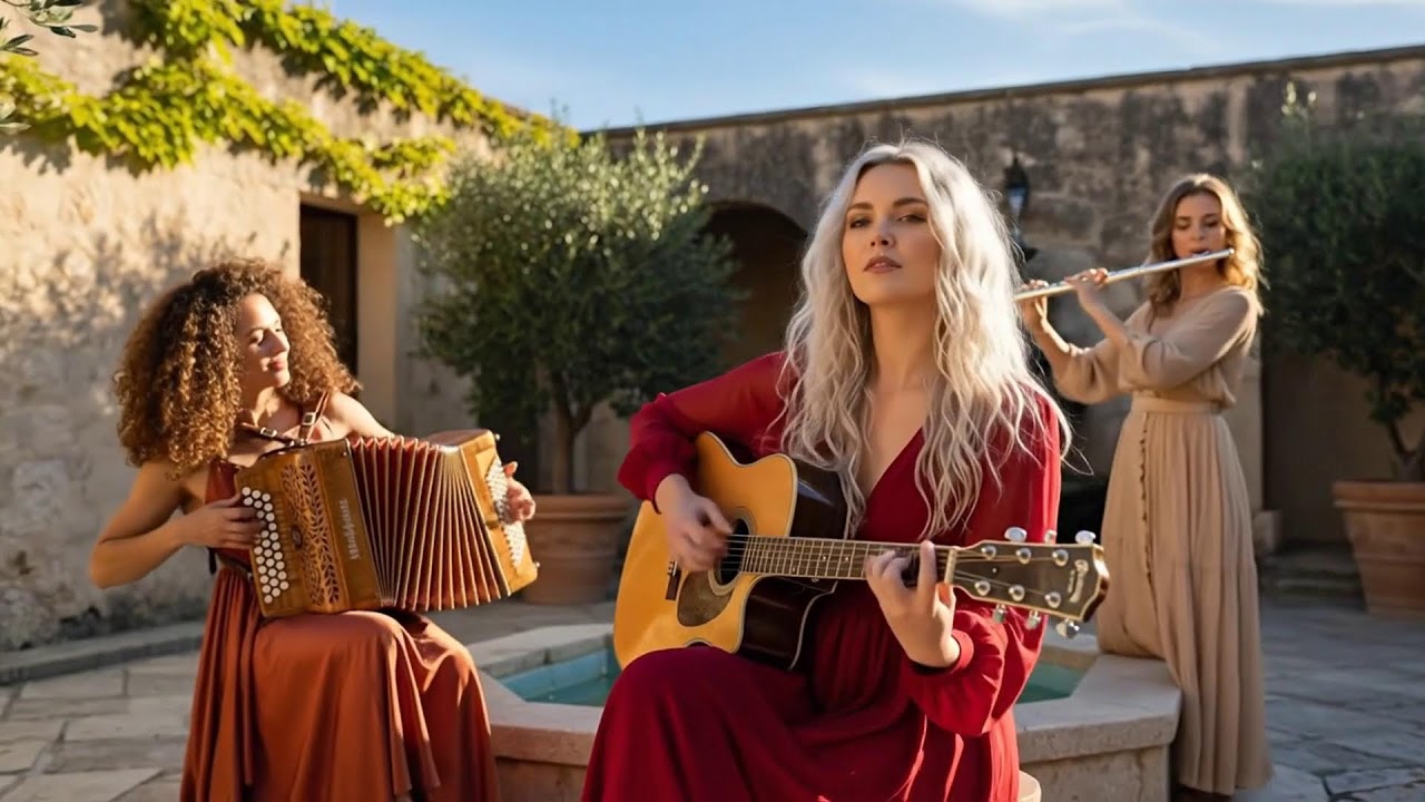 The Mediterranean Glow | Cinematic Flamenco Guitar, Sax, Accordion & Flute