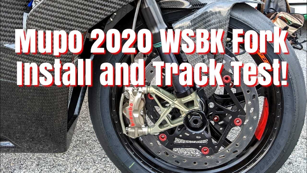 SBU 2020 Ducati Panigale V4R, Pt.8 -  Installing And Testing The Mupo WSBK Through Rod 2020 Fork!