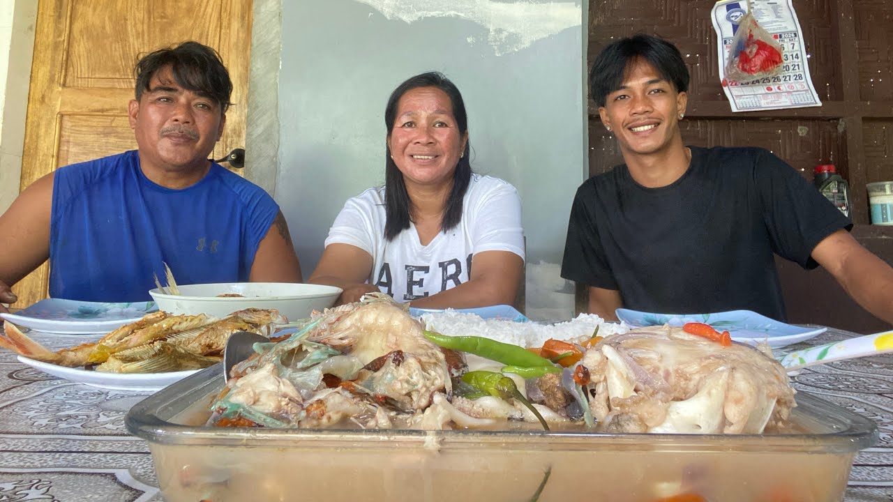 MUKBANG SINIGANG STONE FISH.
