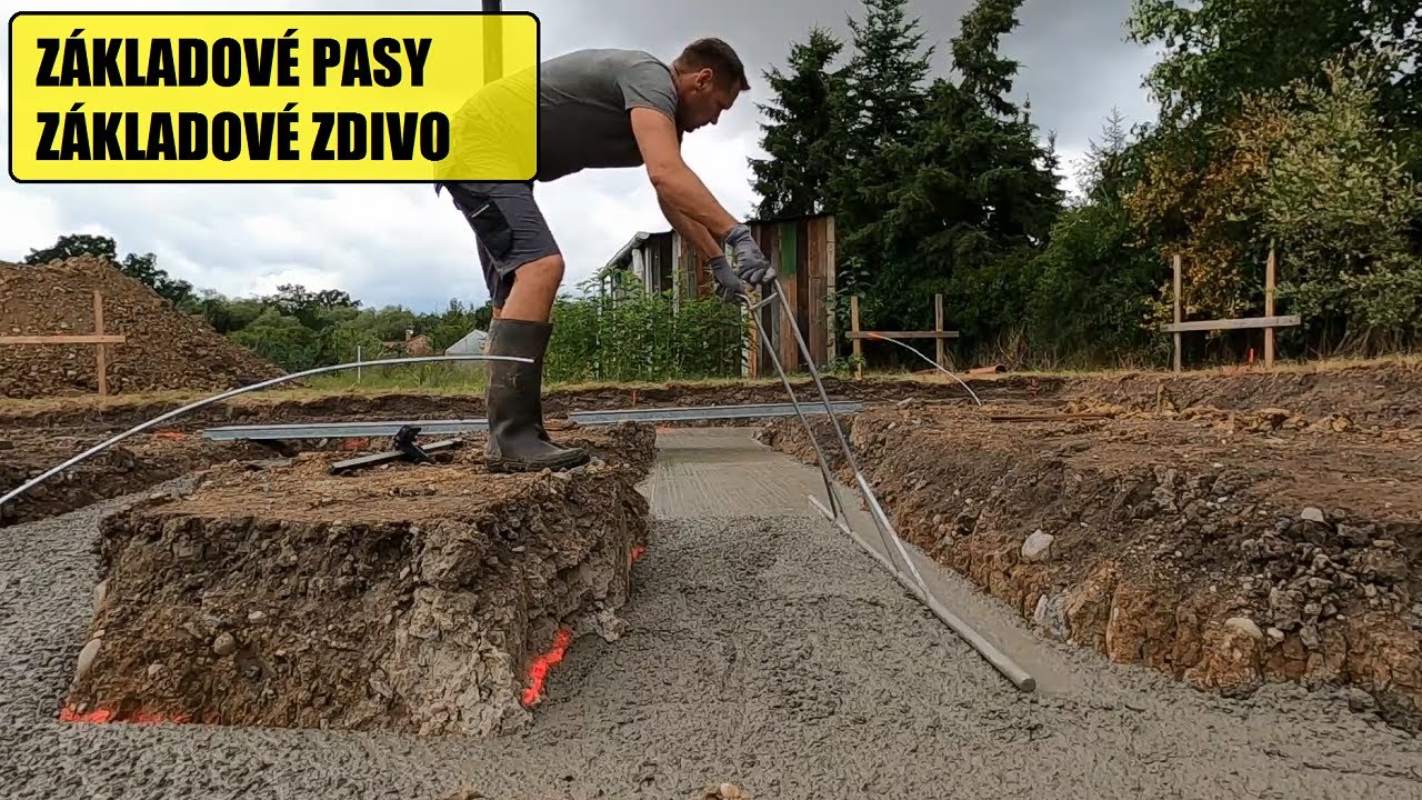 Základové pasy a základové zdivo