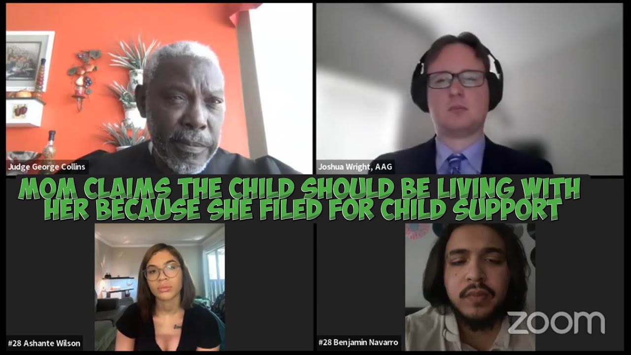 Mom Claims the Child Should Be Living with Her Because She Filed for Child Support