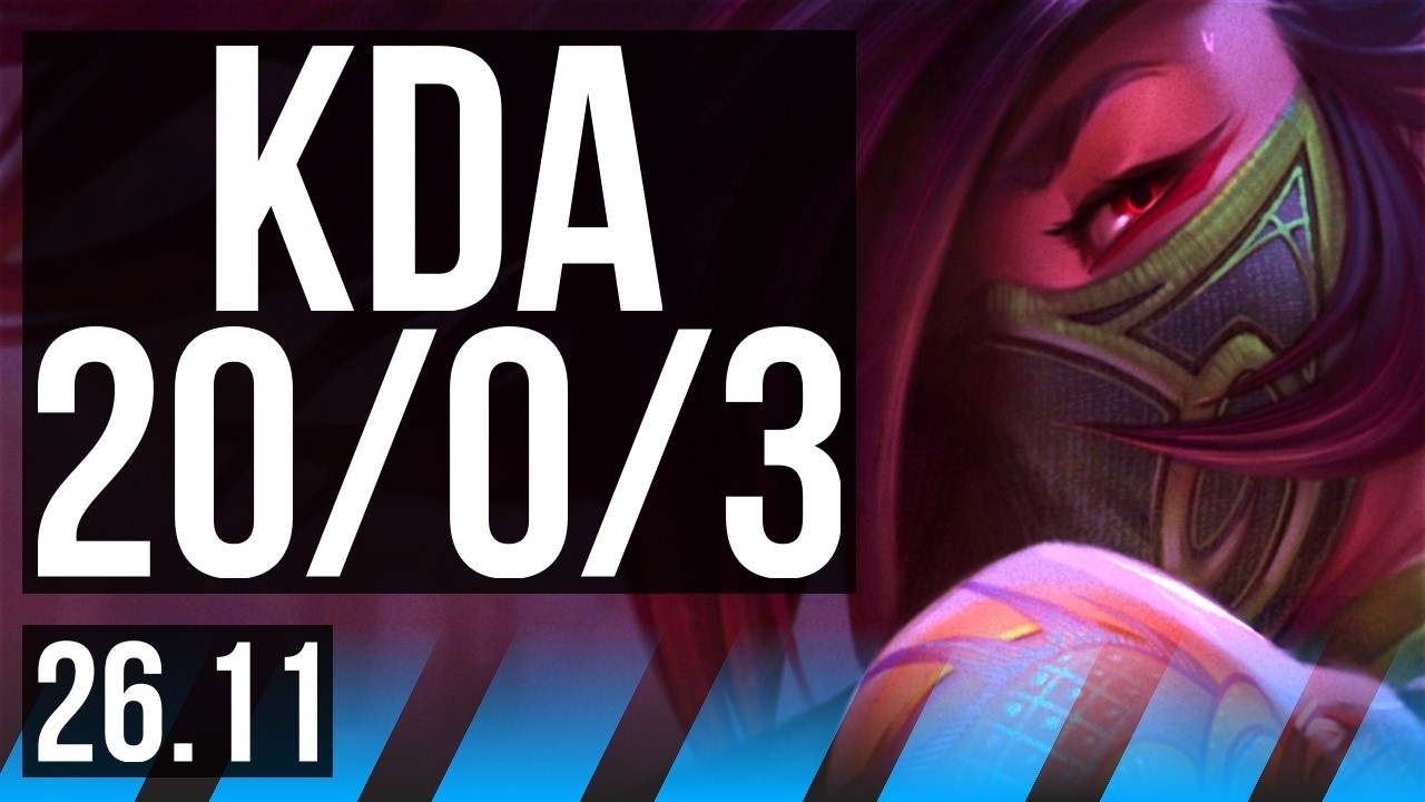 AKALI vs SYLAS (MID) | Perfect KDA: 20/0/3, 45K damage | KR Master | 26.11