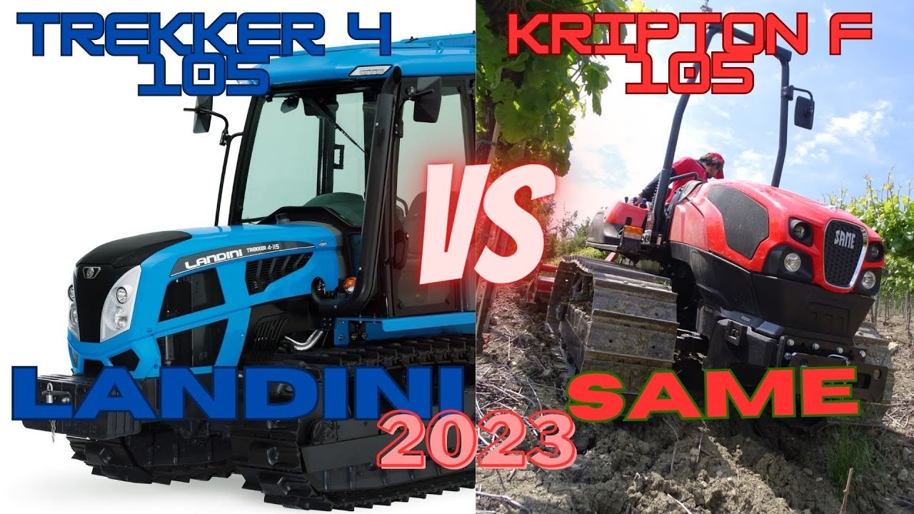 LANDINI TREKKER 4 105 F VS SAME KRIPTON F 100 #tractor #top #agriculture #landini #same